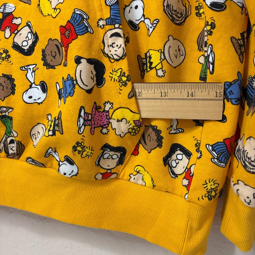 Hybrid Peanuts Hoodie Sweatshirt Mens Medium Kangaroo Pocket Graphic Print Cozy - Picture 5 of 9